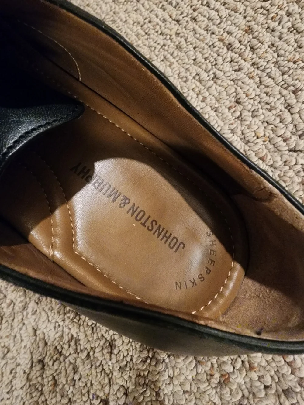 Johnston & Murphy Dress Shoes Flat Black